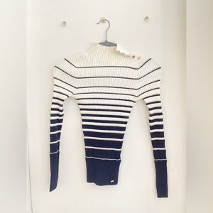 Ted Baker striped turtleneck sweater